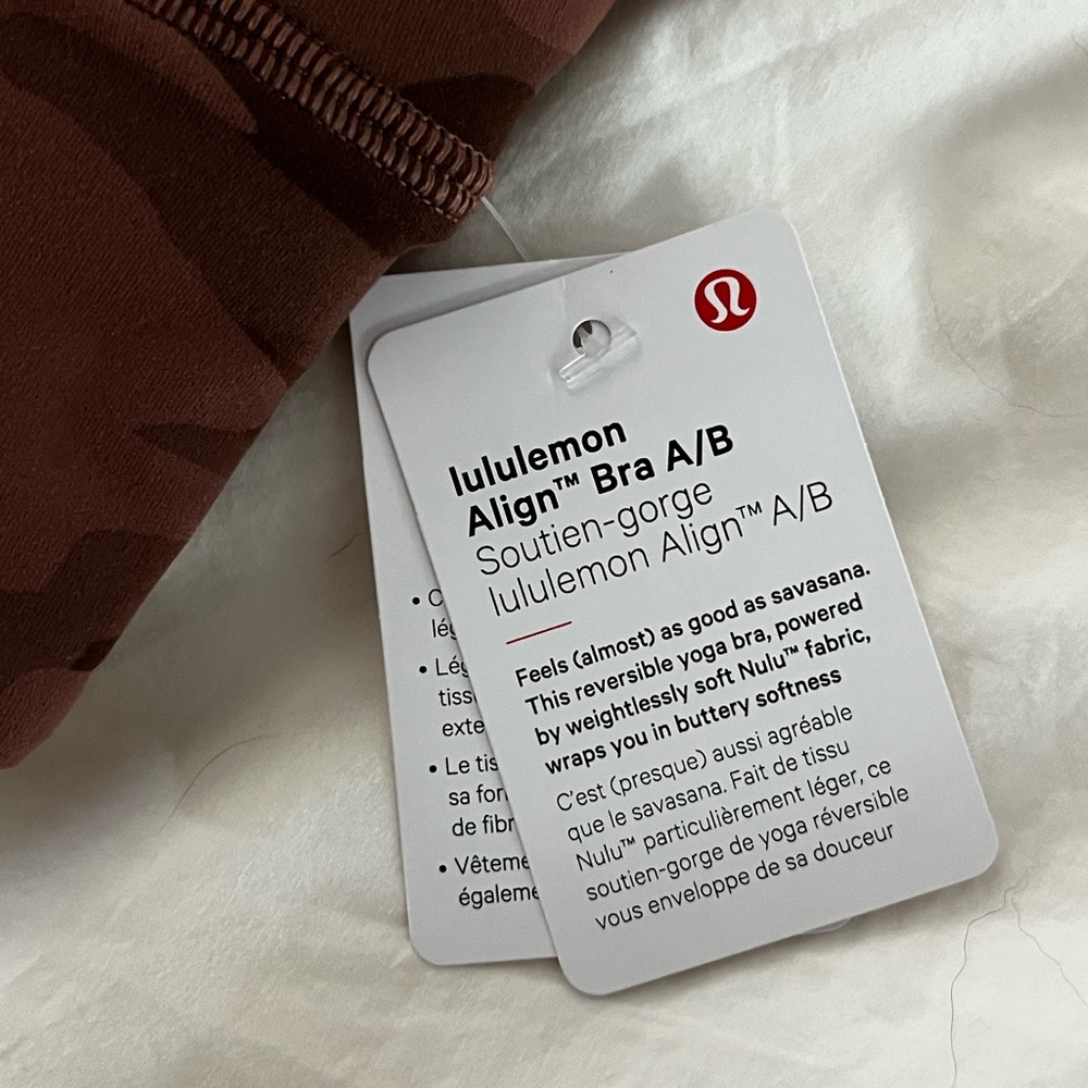 Lululemon Align Sports Bra - Size A/B (NWT) - Picture 3 of 3